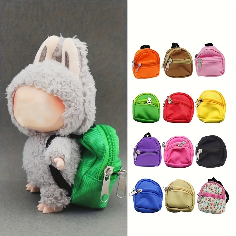 for LABUBU 11.81inch Doll 1/6 BJD Doll Mini Bag Backpack Mini Doll Bag Doll House Decoration Toy Accessories for Gifts Halloween, Christmas Gift