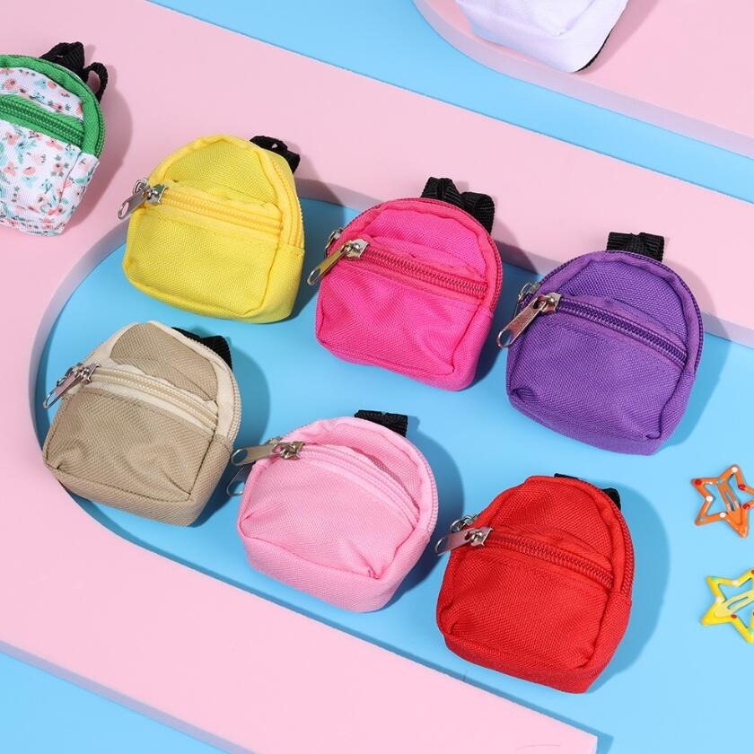 for LABUBU 11.81inch Doll 1/6 BJD Doll Mini Bag Backpack Mini Doll Bag Doll House Decoration Toy Accessories for Gifts Halloween, Christmas Gift