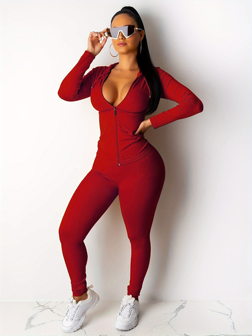 Targeted Women'S Pants Set Two Piece Set Women Festival Fall Winter Top+Pant Sweat Suits Neon 2pcs Outfits Matching Sets