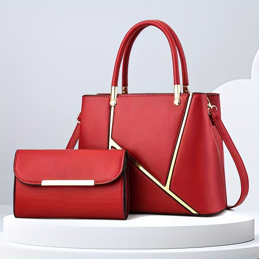 2pcs Set of Fashionable Crossbody Bags, New Women's Shoulder Bag with Small Wallet