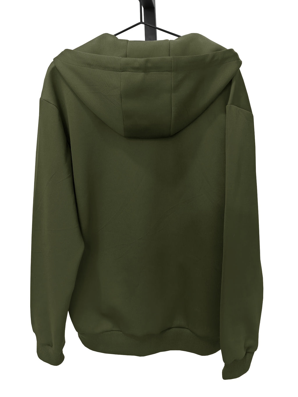 [Loose Fit Hooded Sweatshirt] Men's Olive Green Loose Fit 1/4 Zip Hooded Sweatshirt | Casual Long Sleeve Pullover with Elastic Cuffs, Machine Washable for Hiking, Travel & Outdoor Activities (Spring/Fall)