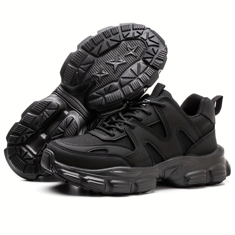 1pc Labor Protection Shoes Women's Steel Toe Cap Anti Impact And Anti Puncture Lightweight Fashionable Safety Work Shoes Women's Office, Shoes Height 1.57in