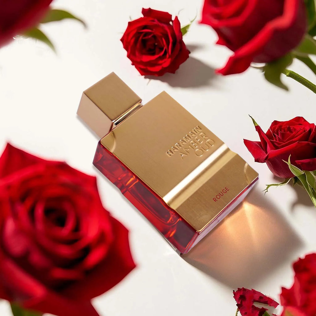 Original marke Bernstein Rouge Köln 2,0 Unzen Al Haram ain Unisex Edt Spray | lang anhaltender Duft perfekte Weihnachts geschenke für ihn/sie