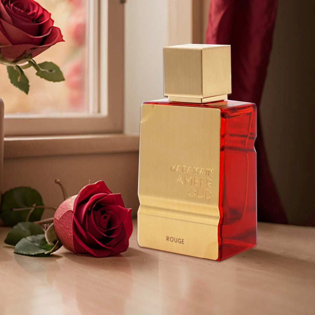 Original marke Bernstein Rouge Köln 2,0 Unzen Al Haram ain Unisex Edt Spray | lang anhaltender Duft perfekte Weihnachts geschenke für ihn/sie