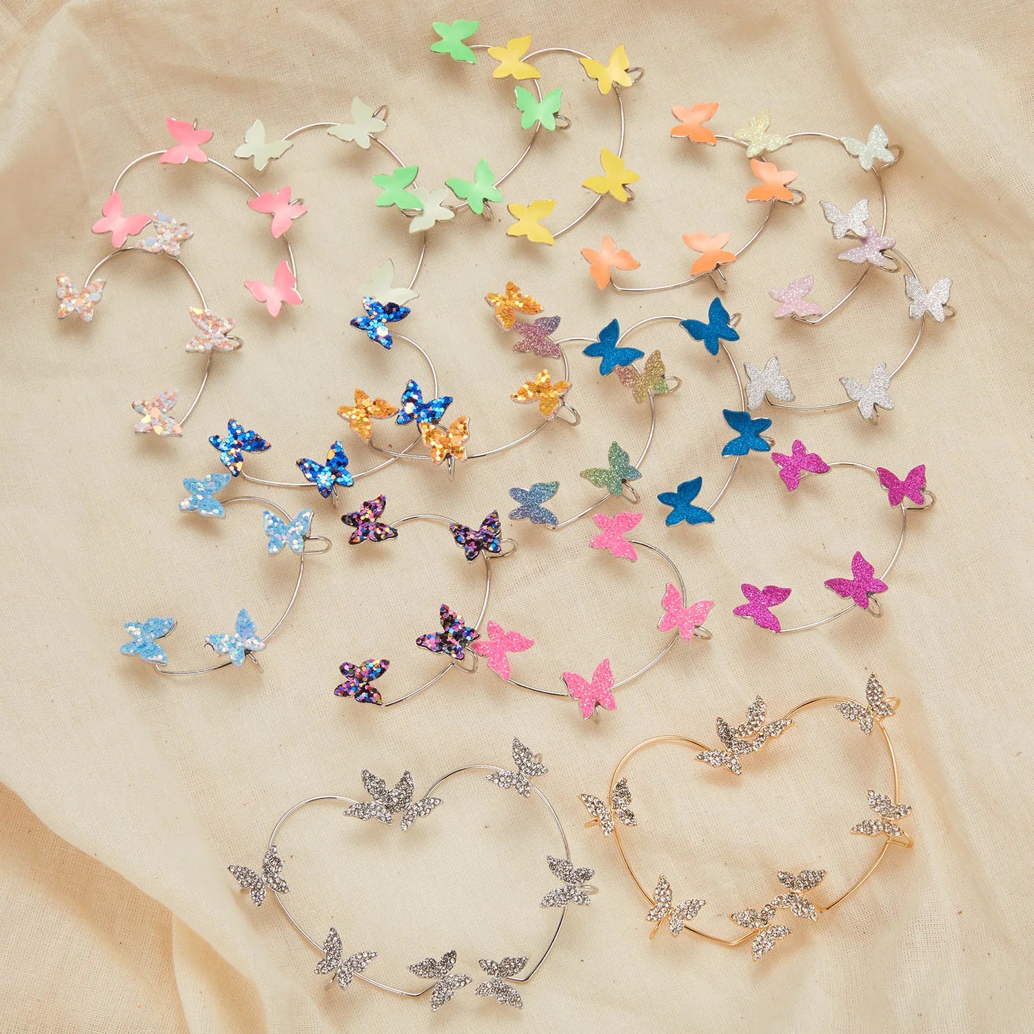 Kpop Shiny Zirkon Schmetterling Earcuff Für Frauen Ohne Piercing Ohrringe 2022 Mode Ohr Clip Ohrringe Braut Hochzeit Schmuck