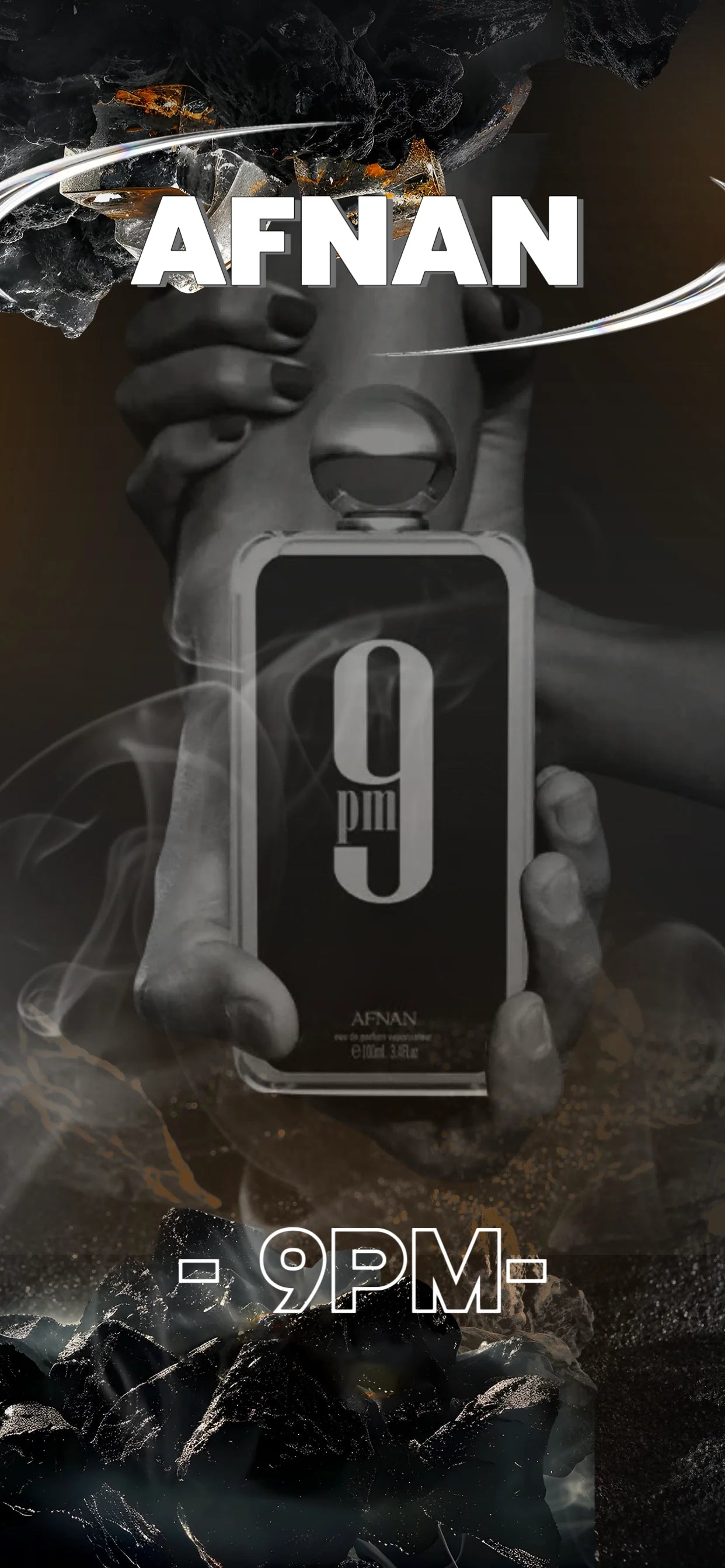 Afnan 9PM Eau de Parfum 100ml – Warme Vanille, Bernstein & Tonka |   Langanhaltender maskuliner Duft für Ausgehen, Datum und besondere Anlässe