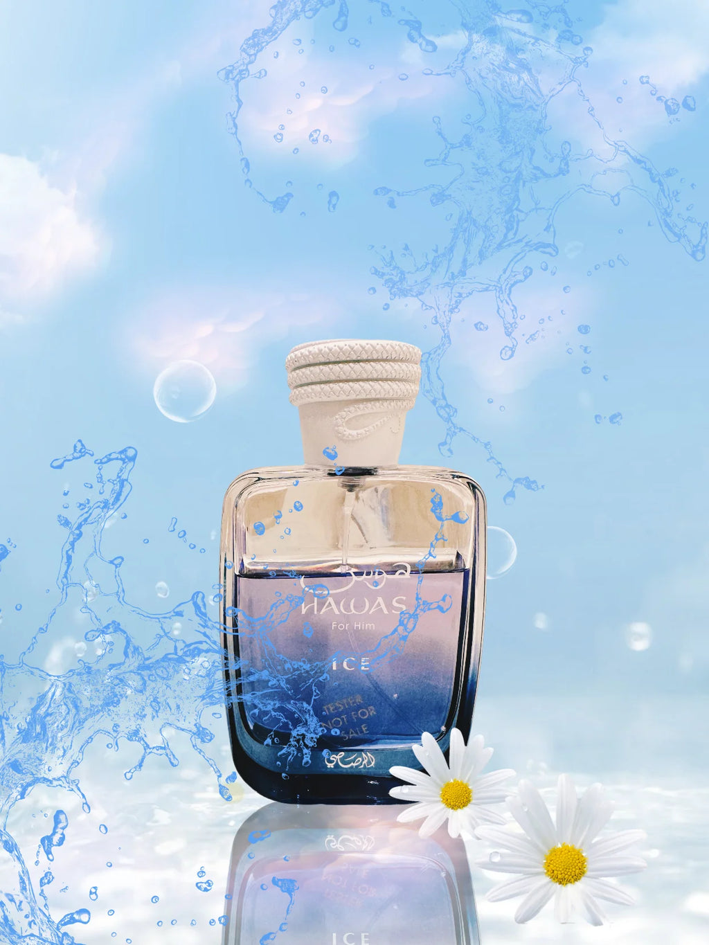 Rasasi Hawas Ice Cologne EAU DE PARFUM, 3,4 FL.OZ/100 ML – Erfrischender und maskuliner Duft mit Zitrus-, Wasser- und Woody-Notizen, Perf