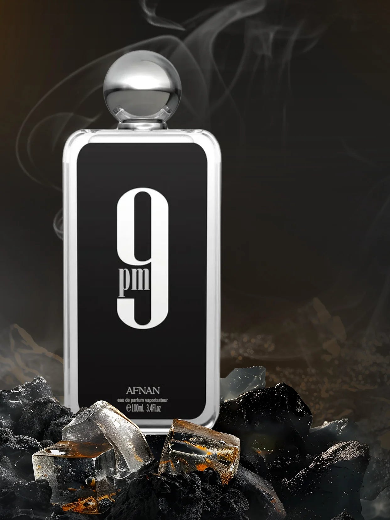 Afnan 9PM Eau de Parfum 100ml – Warme Vanille, Bernstein & Tonka |   Langanhaltender maskuliner Duft für Ausgehen, Datum und besondere Anlässe