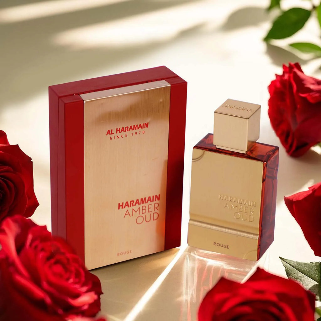 Original marke Bernstein Rouge Köln 2,0 Unzen Al Haram ain Unisex Edt Spray | lang anhaltender Duft perfekte Weihnachts geschenke für ihn/sie