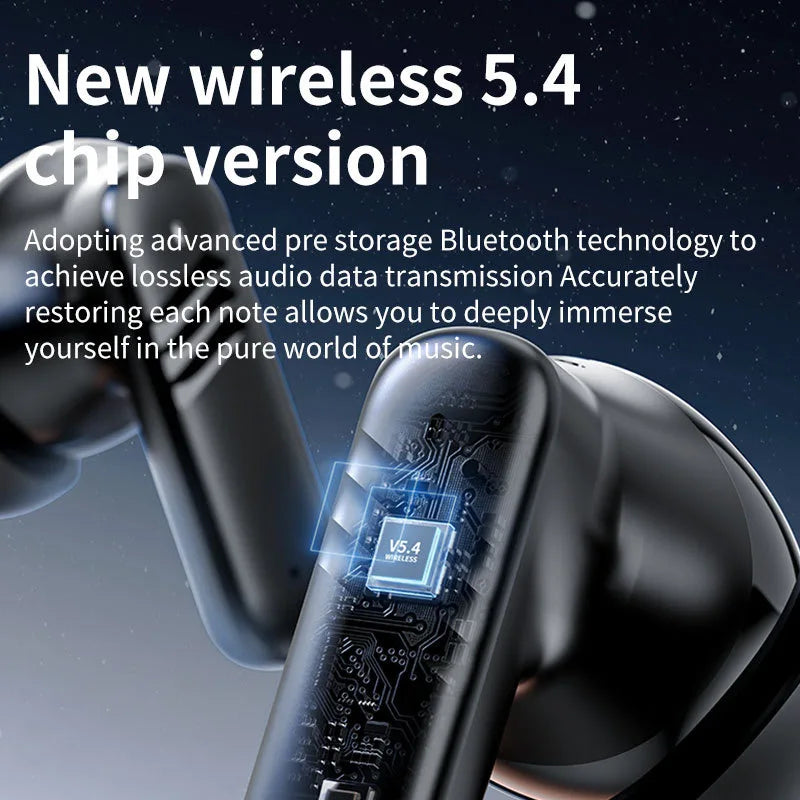 LX30 Wireless Gaming Headset TWS Earbuds with ANC/ENC Wireless Charging Digital Display 5.4 Low Latency IPX4 Waterproof