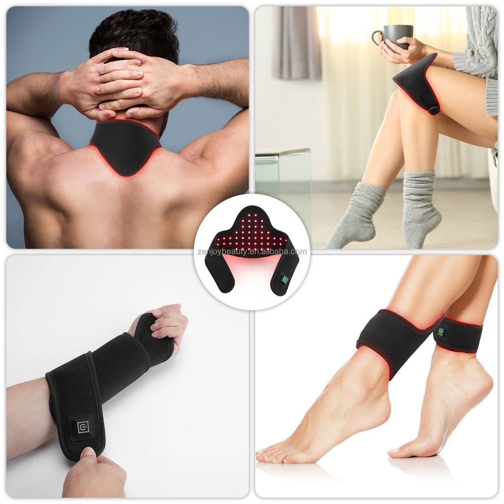 2024 Manufacturer's Wholesale 660nm & 850nm Infrared LED Red Light Therapy Wrap Belt Beauty & Personal Care for Neck