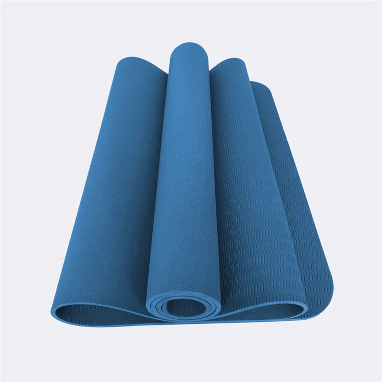 Custom Printed TPE Recycled Yoga Mat Eco-Friendly & Anti-Slip Fitness Pilates Mat Kangsong KSA-011A 183x61cm 6mm