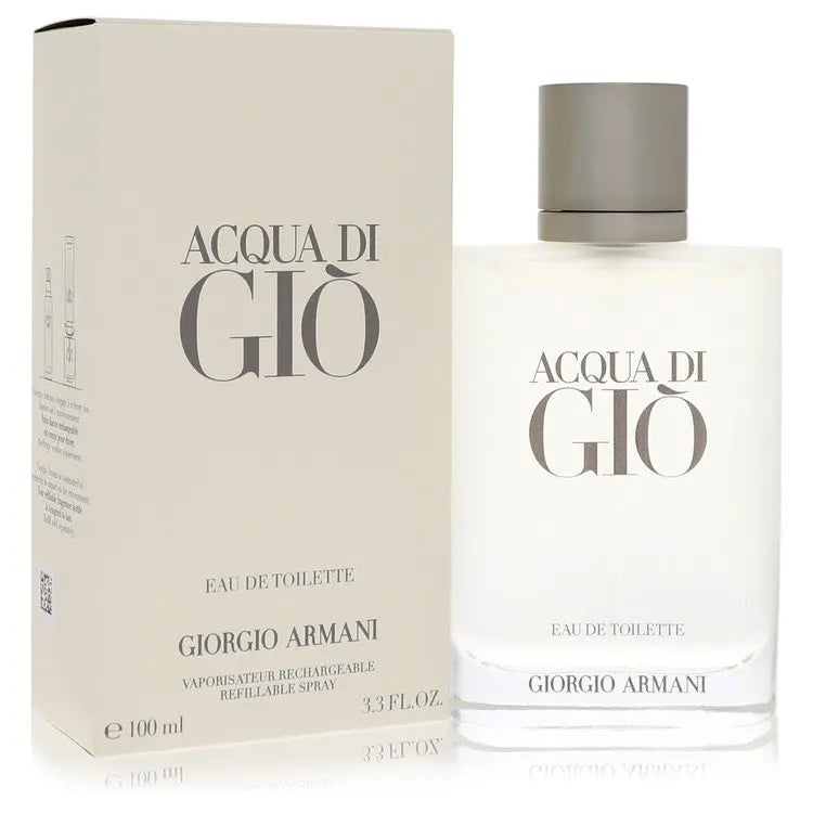 UD2 Acqua Di Gio by for Giorgio for Armani Long Lasting Eau De Toilette Spray Refillable 3.4 oz for Men 50 ml & 100 ml Capacity