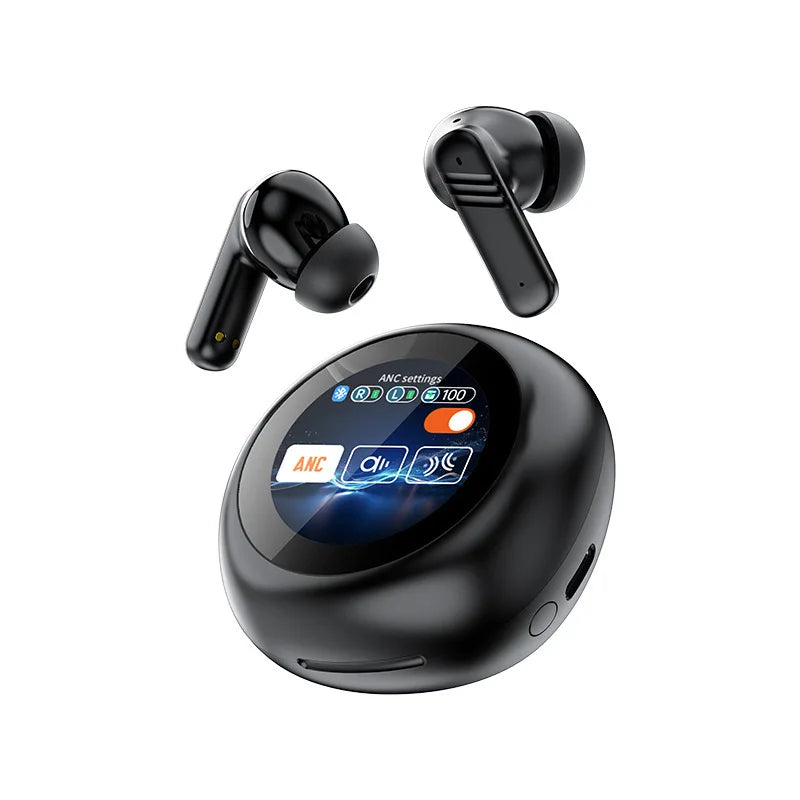 LX30 Wireless Gaming Headset TWS Earbuds with ANC/ENC Wireless Charging Digital Display 5.4 Low Latency IPX4 Waterproof