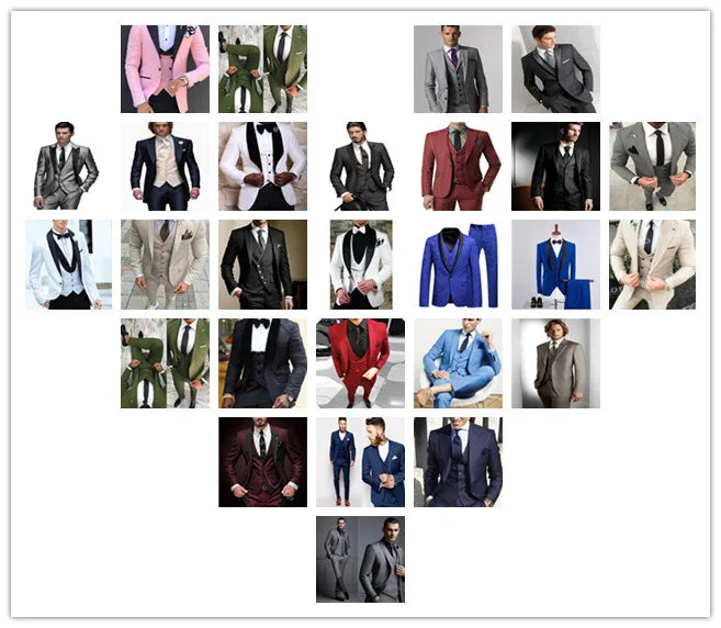 Weißer und mintgrüner formeller Herrenanzug, Bräutigam, Trauzeuge, Hochzeit, Party, Abschlussball, Business, männlicher Smoking, 3-teiliges Set, Blazer, Weste, Hose