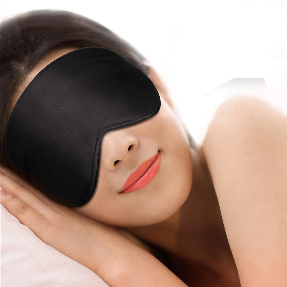 Ultra Soft Skin-Friendly Sleep Mask Pure NaturalFabric and Natural Cotton Filled Sleeping Eye Mask with Adjustable Strap