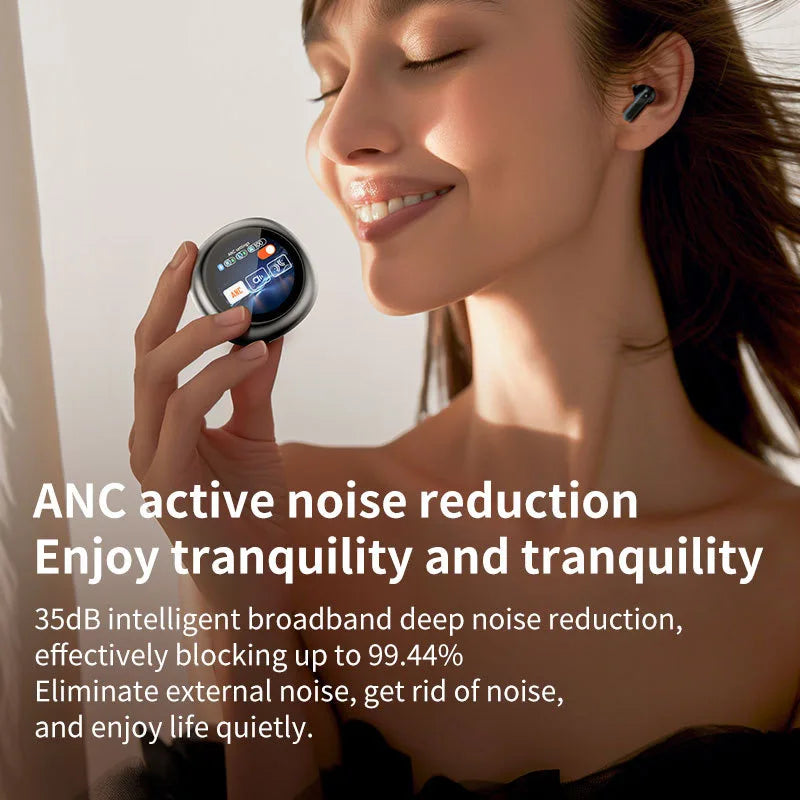 LX30 Wireless Gaming Headset TWS Earbuds with ANC/ENC Wireless Charging Digital Display 5.4 Low Latency IPX4 Waterproof