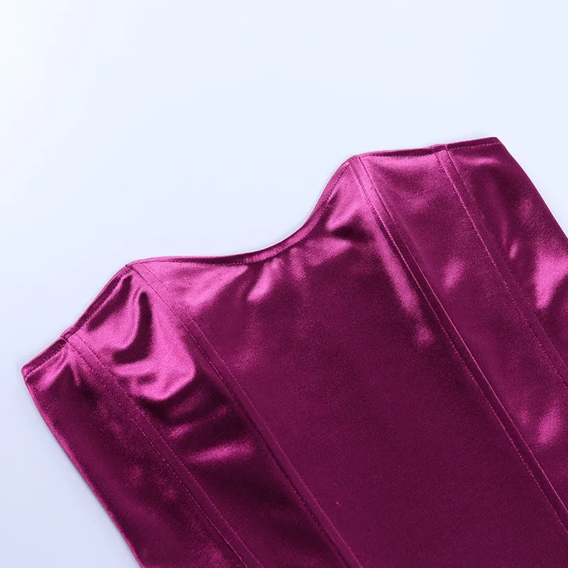 Sexy Frauen Tube Tops solide ärmellose schlanke dünne Korsett kurz geschnittenes Top 2024 Sommer lässig elegante weibliche träger lose Weste
