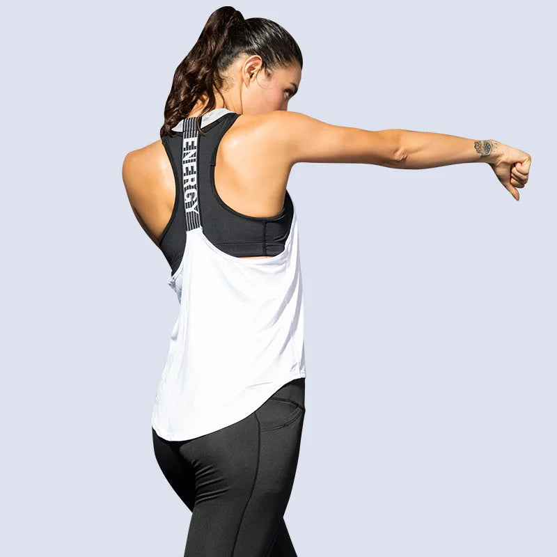 2024 Gym Tops Damen Sport Top Brief rückenfreie Shirts ärmellose Yoga Tops Fitness Laufen schnell trocknend Tank Crop Top