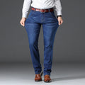 Herren Jeans Business reguläre gerade gerade Jeans lässige Jeans hose Elastizität Stretch Stoff Hose
