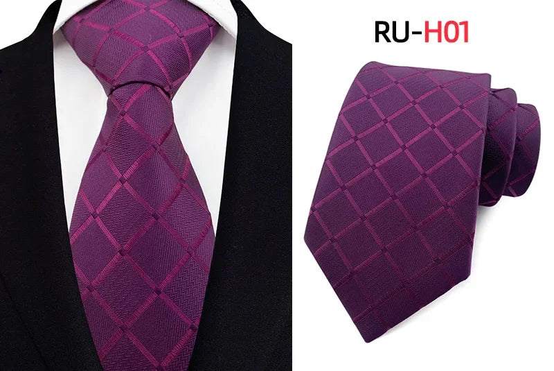 Tie Men's British Vintage Brown khaki brown Plaid Business Casual Striped Red Wedding Tie