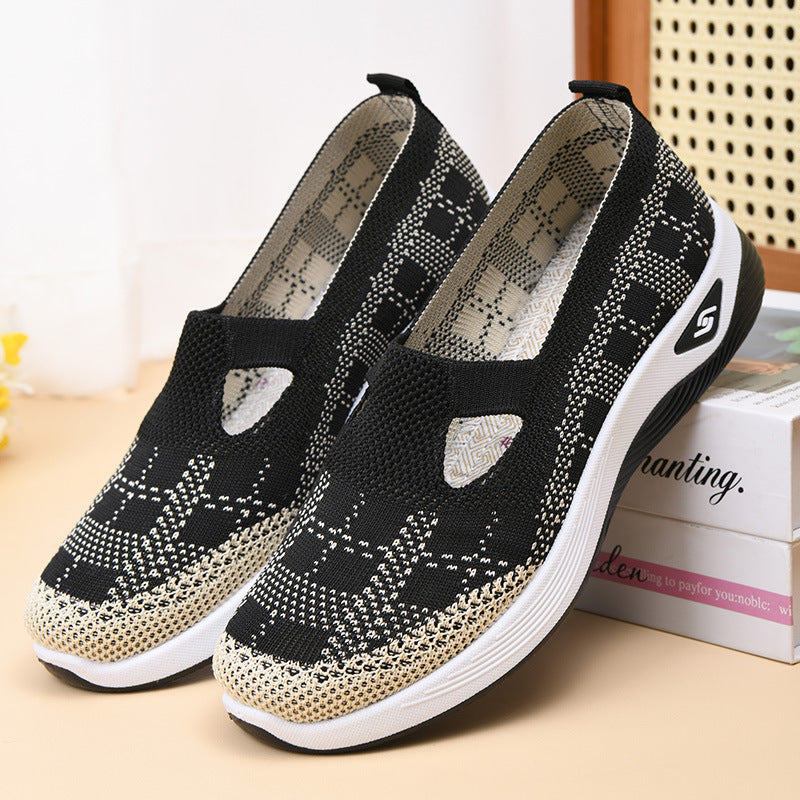 Shoes Women SHEIN Daifa New Cross-border Women's Shoes Casual Moms Shoes Socks Mesh Shoes Soft-soled sneaker Women