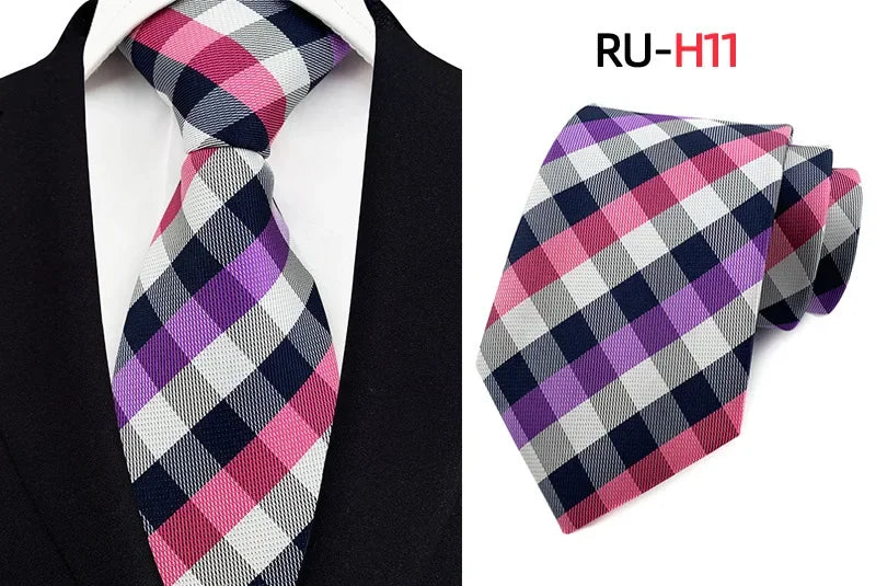 Tie Men's British Vintage Brown khaki brown Plaid Business Casual Striped Red Wedding Tie