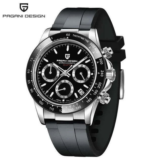 40mm Neue V2 PAGANI DESIGN männer Quarz Uhren Sapphire Retro Chronograph Edelstahl Wasserdichte Uhr Männer Relogio Masculino