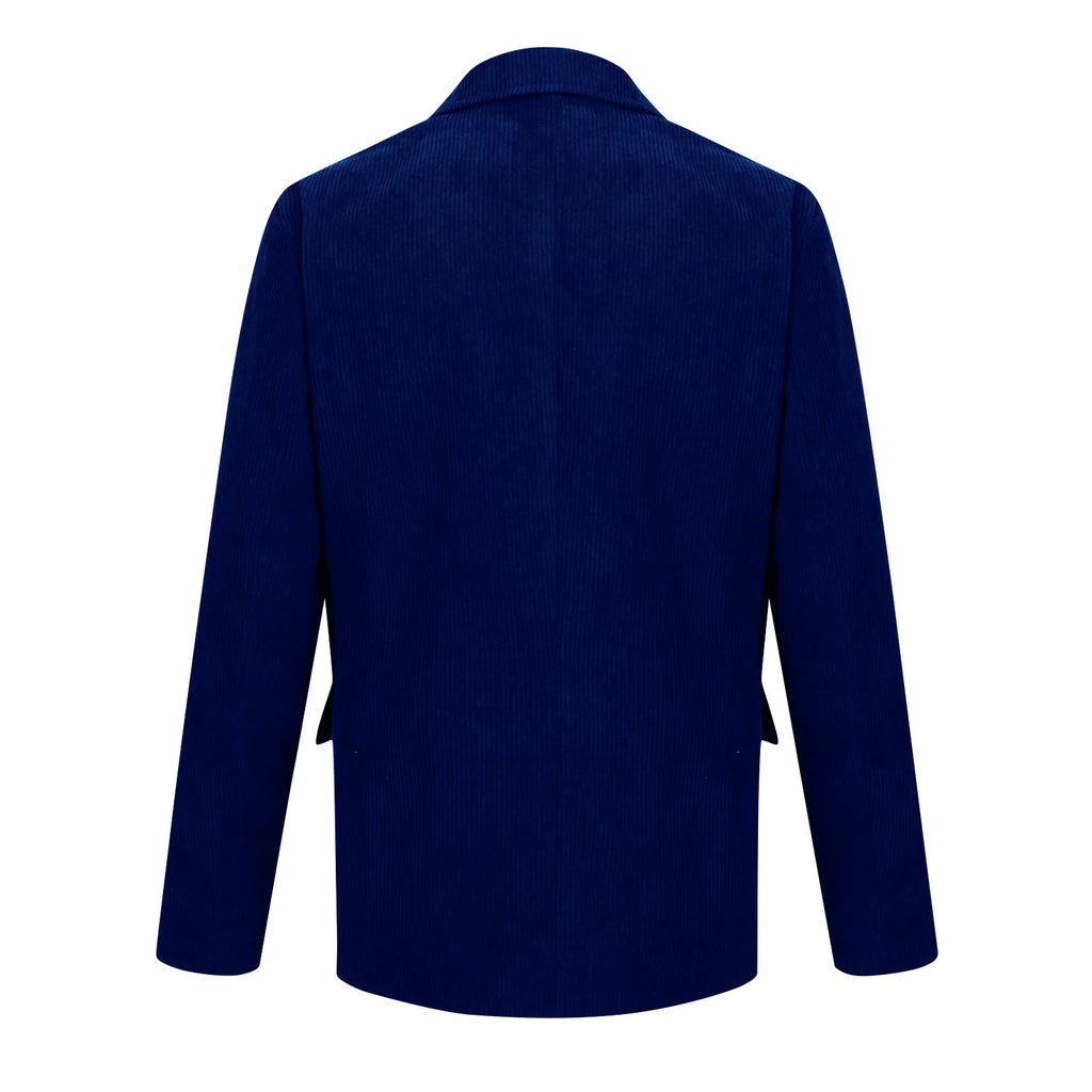 Männer Einfarbig Cord Warme Anzug Jacke Strickjacke Frühling Herbst Business Casual Cord Blazer Jacke männer Anzug Mantel