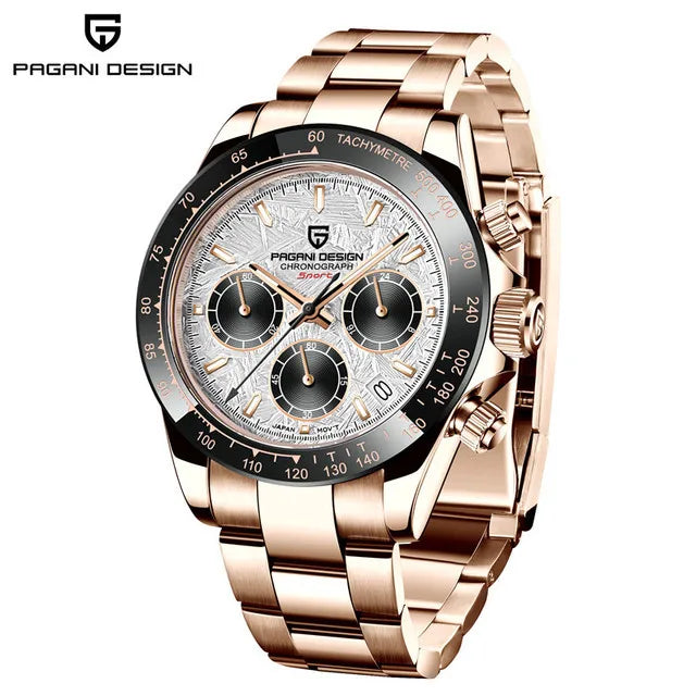 40mm Neue V2 PAGANI DESIGN männer Quarz Uhren Sapphire Retro Chronograph Edelstahl Wasserdichte Uhr Männer Relogio Masculino