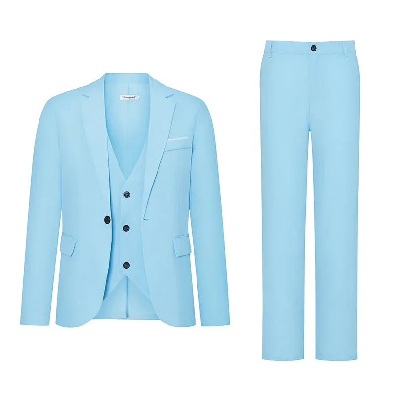 Herren Casual Hochzeitsanzug Slim Fit Zweiteiliges Set Sommer Neuer Stil Große Größe Business Formelle Kleidung Bequemes Oberteil und Hose