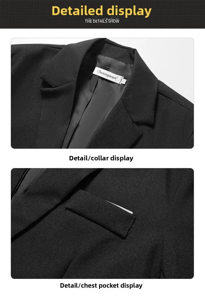 Herren Casual Hochzeitsanzug Slim Fit Zweiteiliges Set Sommer Neuer Stil Große Größe Business Formelle Kleidung Bequemes Oberteil und Hose