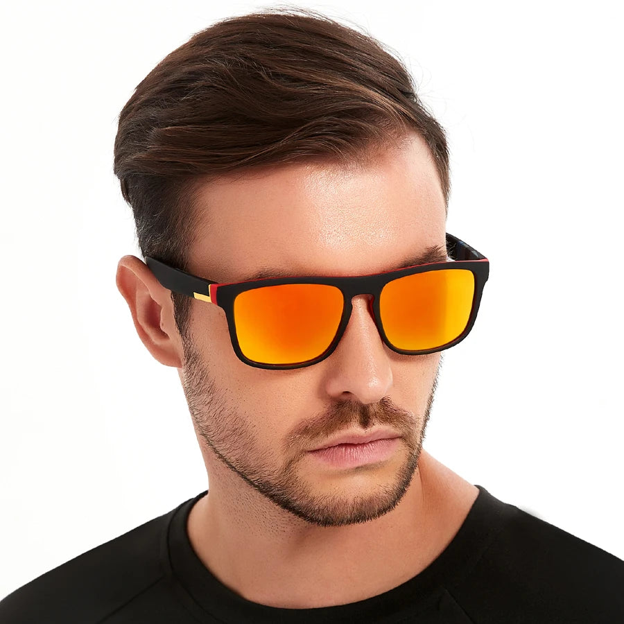 Modische Vintage Quadratische Sonnenbrille für Männer und Frauen Angeln Fahren Luxus Marken-Designer Sonnenbrillen Blendschutz Retro Eyewear