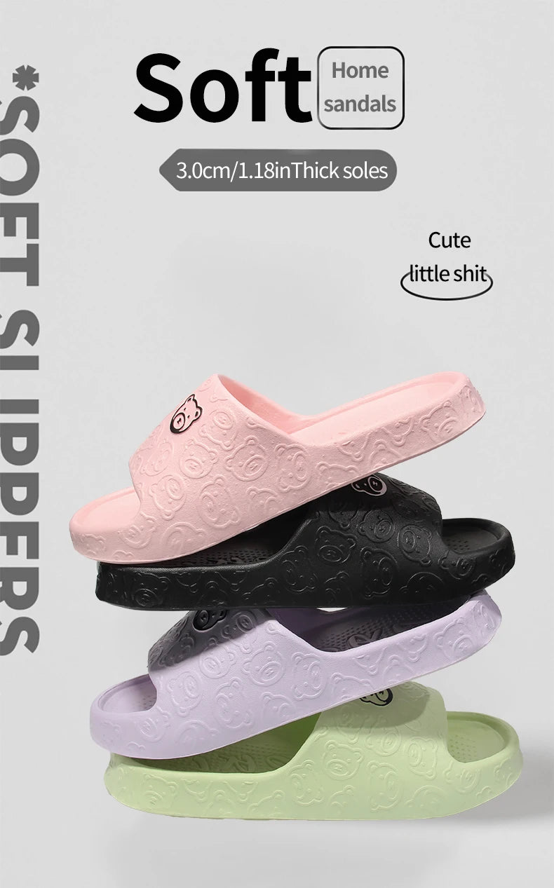 Rutschfeste Hausschuhe für Damen, Oberbekleidung, 2024, neues Badezimmer, Badezimmer, Innenbereich, Sandalen für Damen, Sommer, Eva
