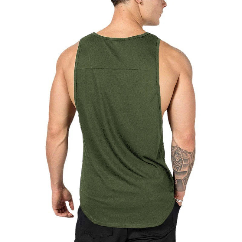 Herren Bodybuilding Sport ärmellose Tank Tops Sommer Baumwolle atmungsaktiv Casual T-Shirts Gym Fitness Workout Muskel lose Unterhemden