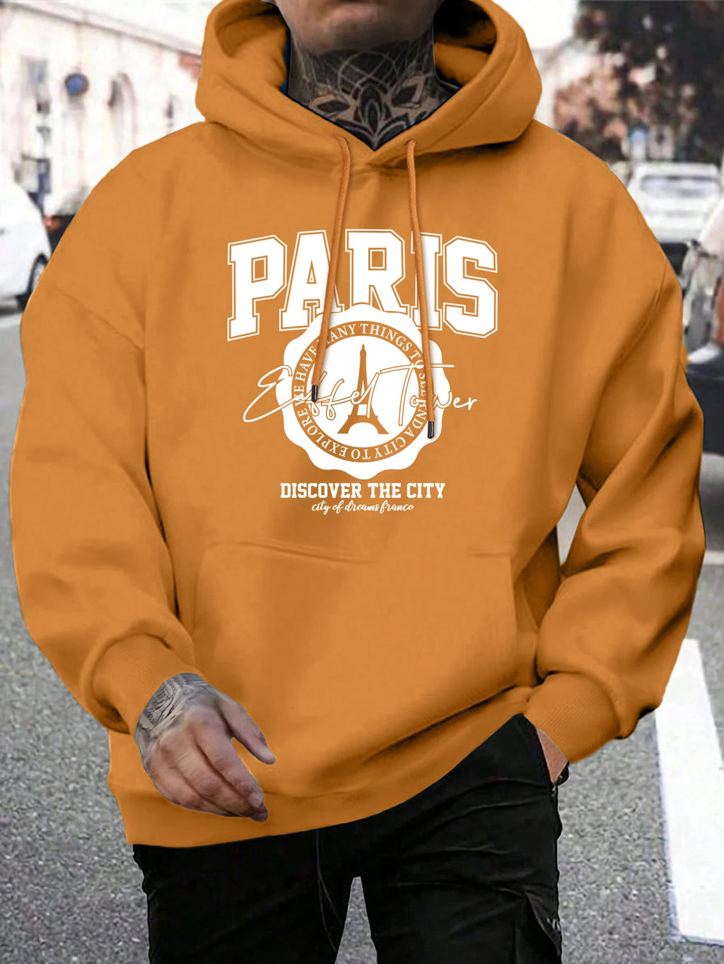 Whiskey Castle Print Herren Hoodies Mode Pelz-Liner Hoodie Warme Fleece S-Xxl Hoody Mann Herbst Hohe Qualität kleidung