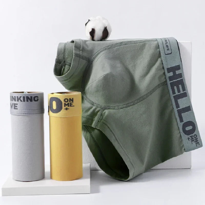 1/3Pc Männer Höschen Atmungsaktive Antibakterielle Boxer Shorts Vier-ecke Shorts Jugendliche Gestrickte Reine Farbe U Konvexen männlichen Unterhose