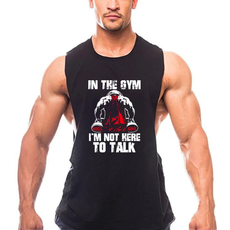 Gym Bodybuilding Tank Tops Herren Fitness Baumwolle Open Side Westen Muscle Workout Ärmellose Shirts Sommer Kühle Atmungsaktive Kleidung