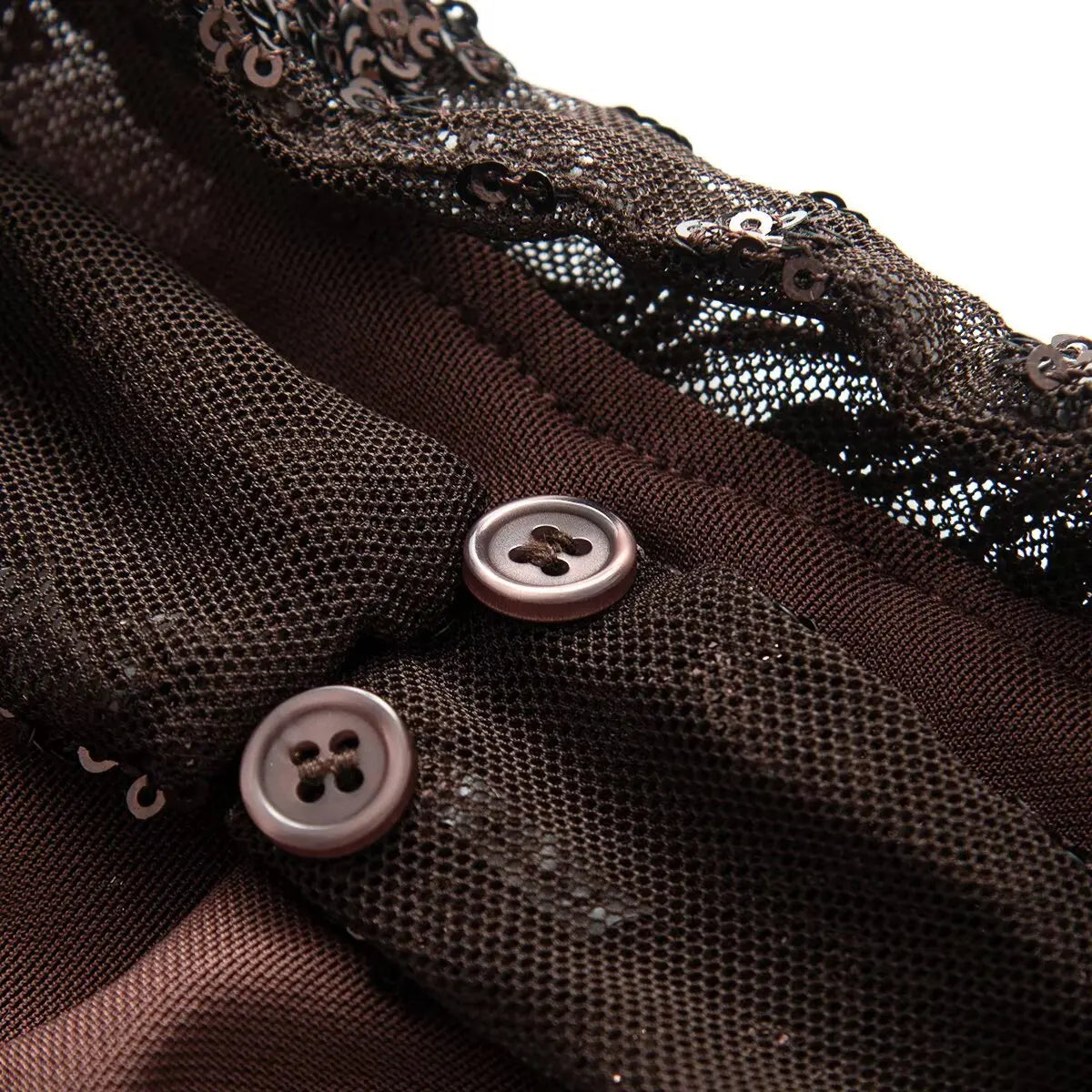 HH Damen Neues Modisches Abendkleid Sommer Ärmellos Rückenfrei Pailletten Bestickt Neckholder Dekoration Sexy Langes Kleid