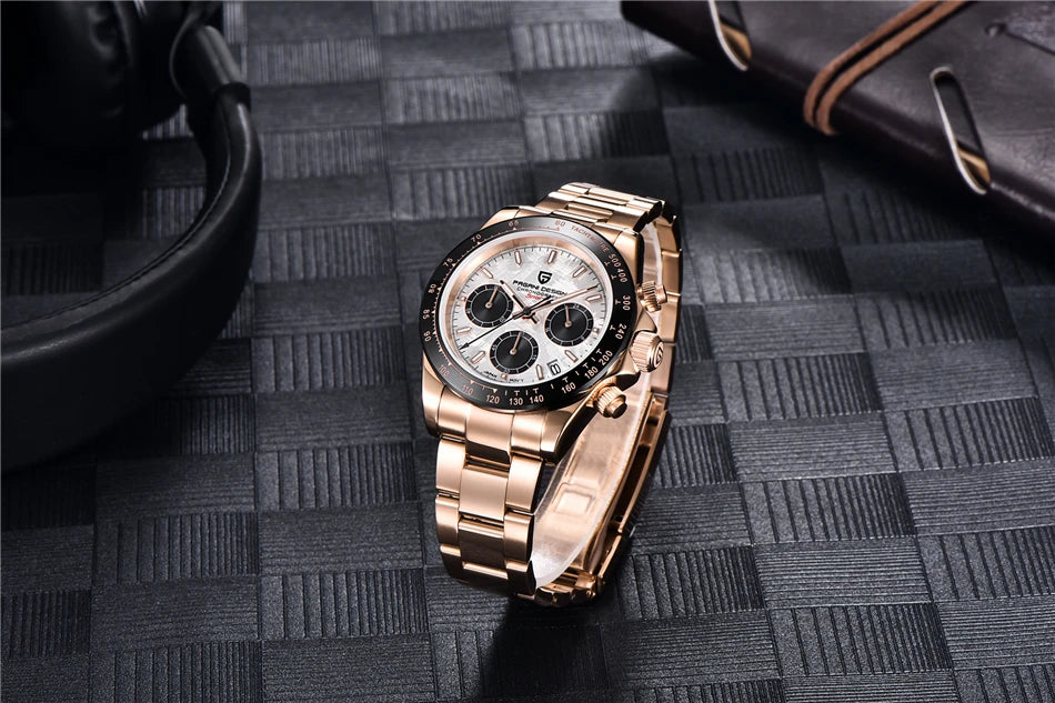 40mm Neue V2 PAGANI DESIGN männer Quarz Uhren Sapphire Retro Chronograph Edelstahl Wasserdichte Uhr Männer Relogio Masculino
