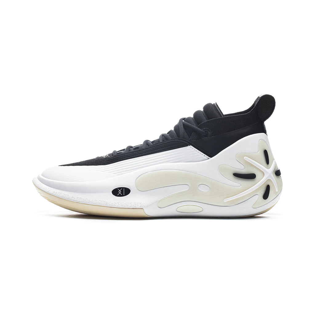 Li-Ning Herren WAY OF WADE 11 WHITE HOT Professionelle Basketballschuhe mit Carbonplatte und Dämpfung, Indoor-Sneaker ABAU049