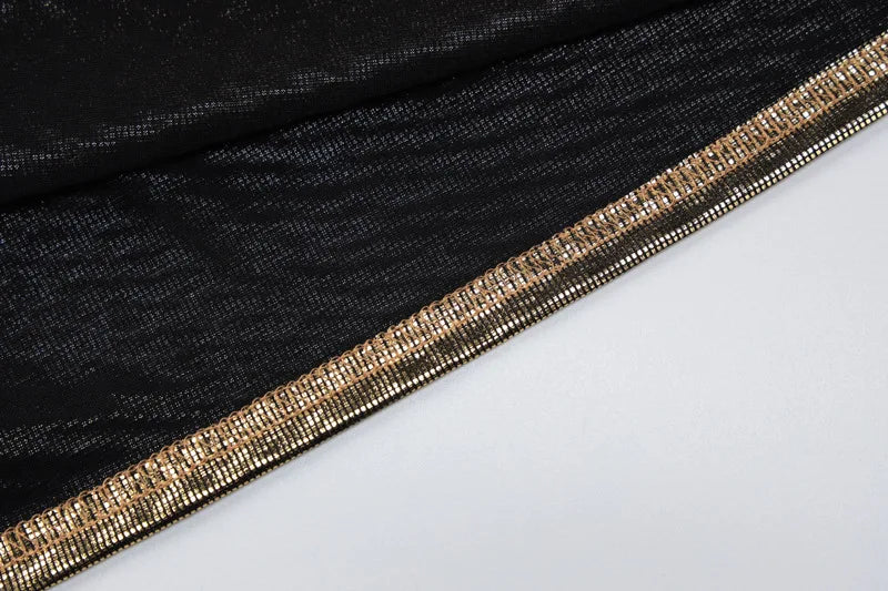 Sexy und modisches Damen-Kleid, elegant, kurz, mit hängendem Hals, rückenfrei, unten auf der Brust, Pailletten, Party-Mädchen-Tanzkleid