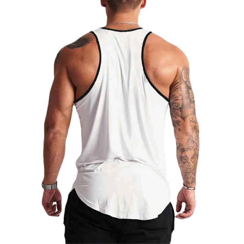 Sommer Baumwolle atmungsaktive ärmellose T-Shirt Fitness studio Bodybuilding Training lässige Tanktops Herren Fitness Muskel cool Gefühl Unterhemden