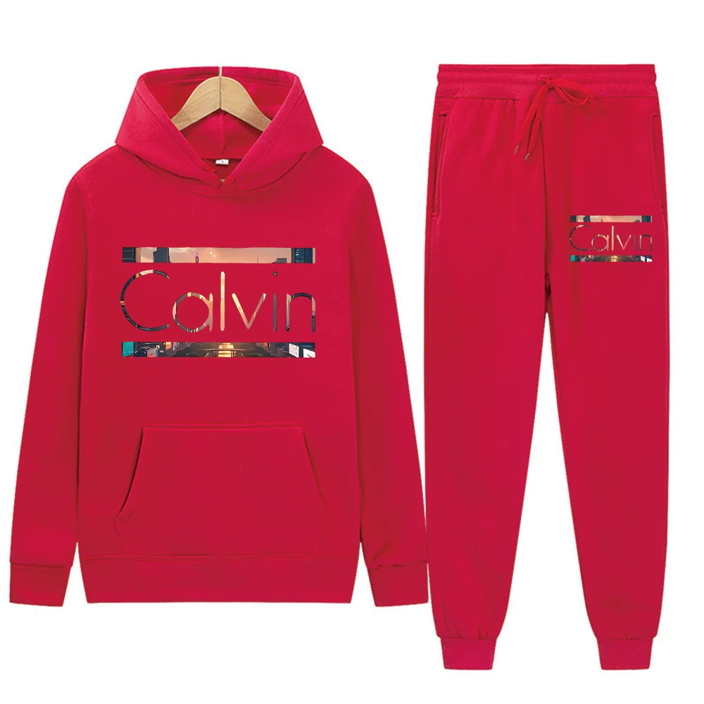 Men's autumn and winter loose hooded sweatshirt New York City letter printed long sleeved warm pullover