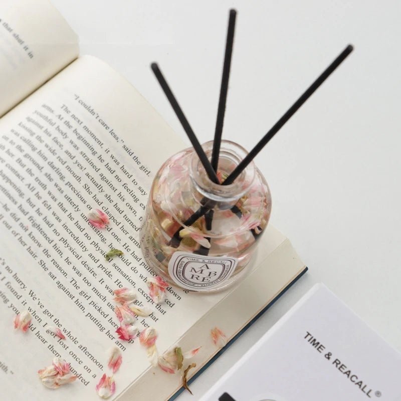 50 ml Reed Diffusor Sets Hotel Badezimmer Rattan Sticks Aromatherapie Diffusor Lufterfrischer Pflanze Hause Duft Nachfüllen Öl