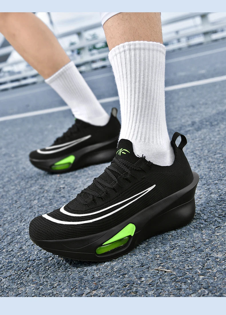 Luftpolster-Laufschuhe, Marathon-Spezialität, Herren, Sport, atmungsaktiv, leicht, Damen, bequem, sportlich, rutschfest
