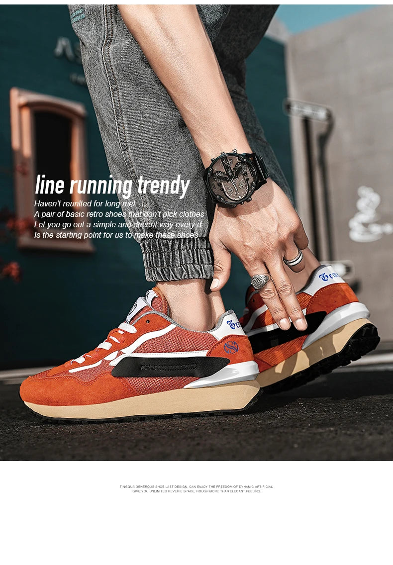 Herren Casual Cricket-Schuhe Modische Sneakers Forrest Gump Schuhe Wanderschuhe Tennis-Sportschuhe Straßenlaufschuhe