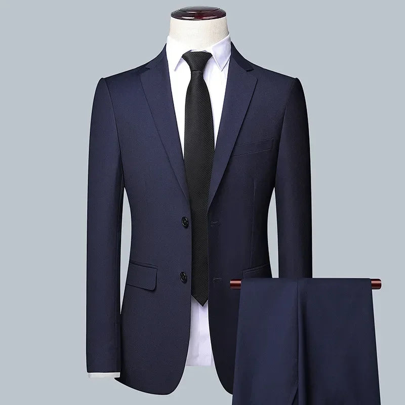 Anzug Boutique Herrenmode Business (Blazer + Weste + Hose) Gentleman's Hochzeit Casual Professioneller formeller Anzug 3-teilig M-6XL