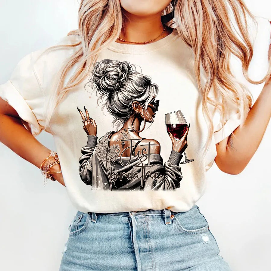 Trendy Vintage Retro Frau DRAMATIC Aufbügelbare Wärmeübertragung Aufkleber Aufkleber für T-Shirts Sweatshirts Taschen Kleidung Stoff Dekor