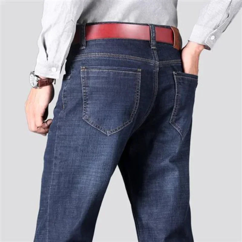 Jeans für Herren, Arbeitskleidung, Herren-Cowboy-Hose, 2022, modische Hose, hochwertig, original, klassisch, gerade, mit Taschen, neu in Baggy